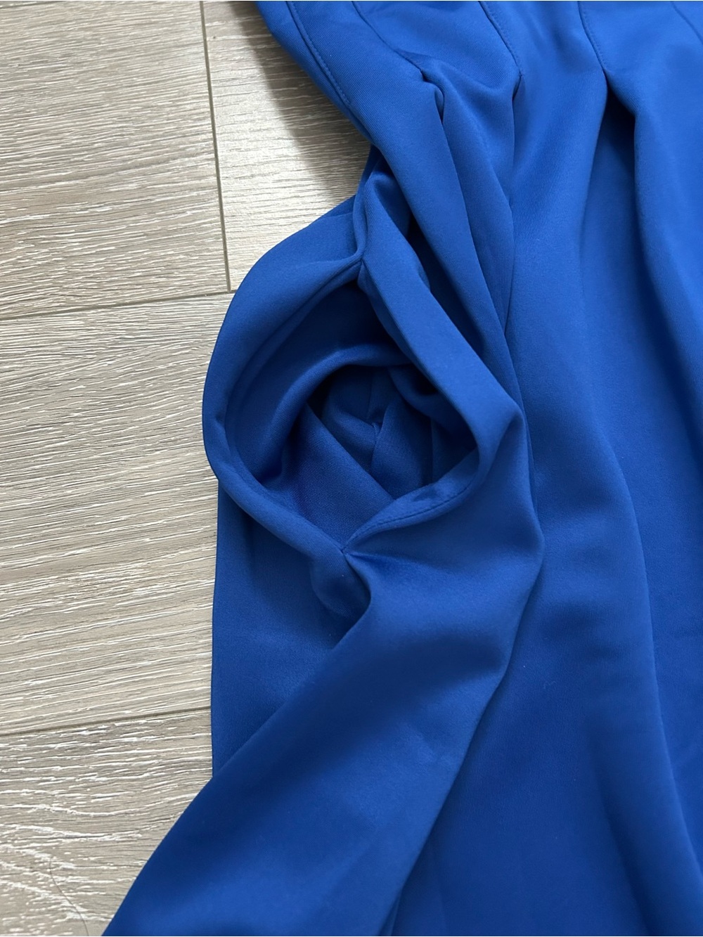 Calvin Klein Sleeveless Fit-and-Flare Cobalt Blue Midi Dress - Picture 9 of 10